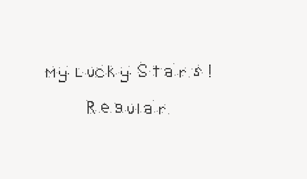 My Lucky Stars! Regular Font