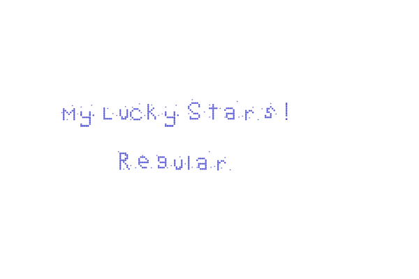 My Lucky Stars! Regular Font