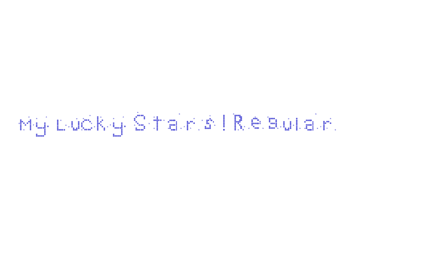 My Lucky Stars! Regular Font Download