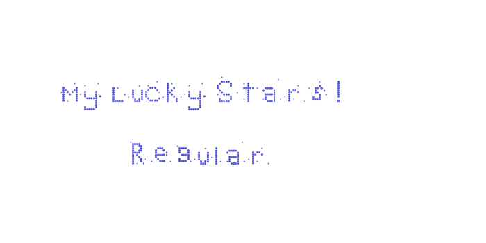 My Lucky Stars! Regular Font