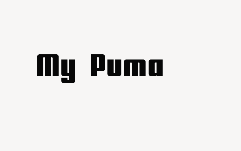 My Puma Font