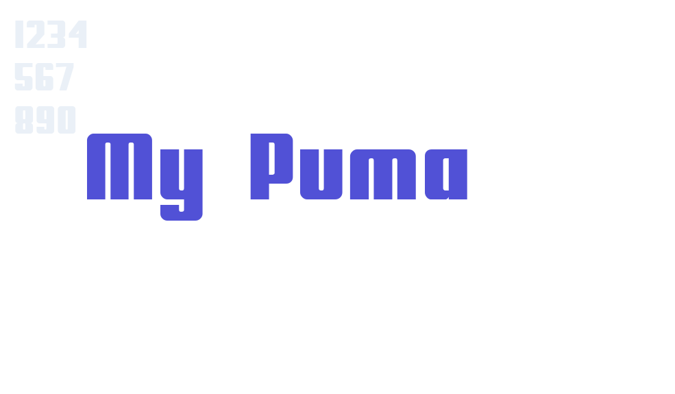 My Puma-font-download