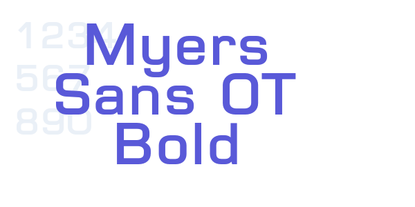 Myers Sans OT Bold font free