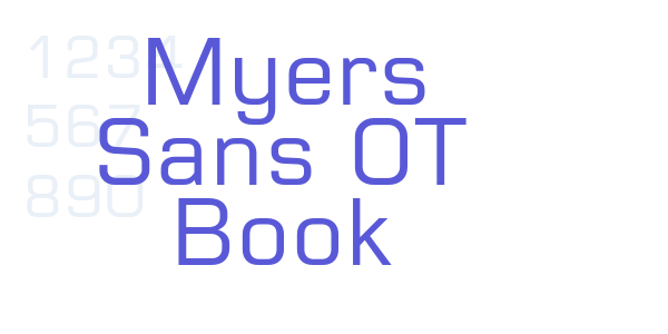 Myers Sans OT Book font free