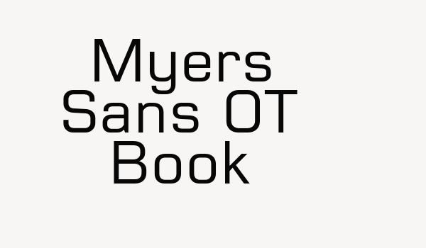 Myers Sans OT Book Font