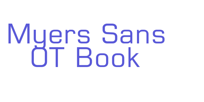 Myers Sans OT Book Font Download