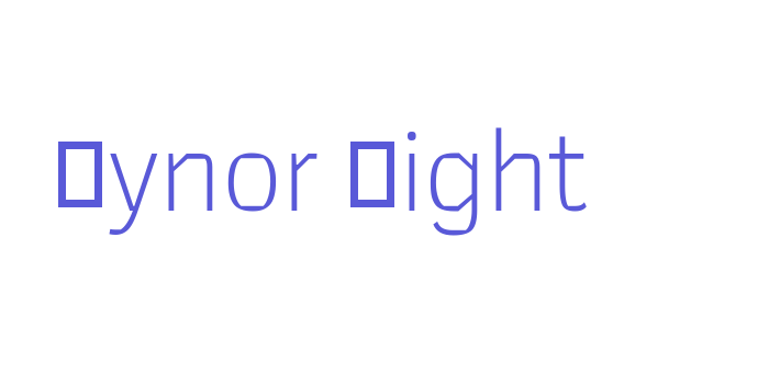 Mynor Light Font