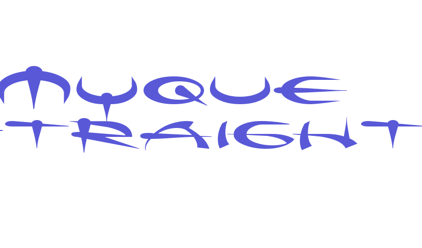 Myque Straight Font Download