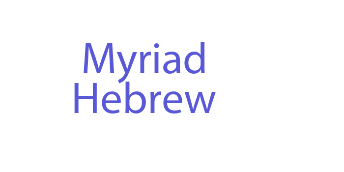 Myriad Hebrew Font Download