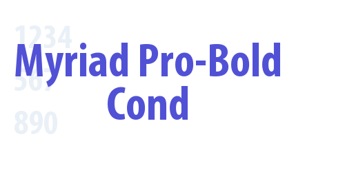 Myriad Pro-Bold Cond