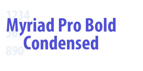 Myriad Pro Bold Condensed-font-download