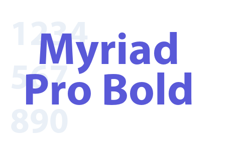 Myriad Pro-Bold Font Download