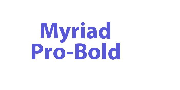 Myriad Pro-Bold Font Download