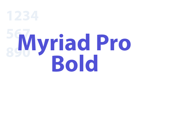 Myriad Pro Bold