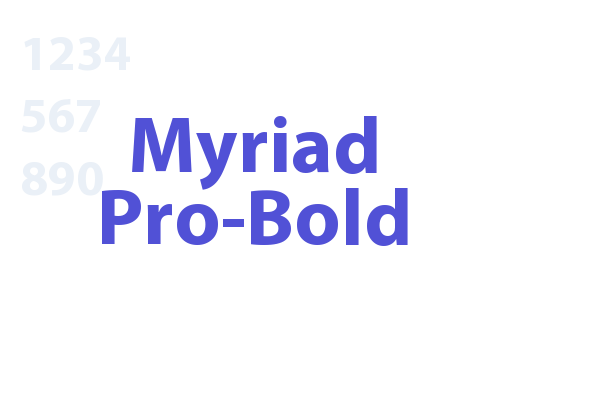Myriad Pro-Bold