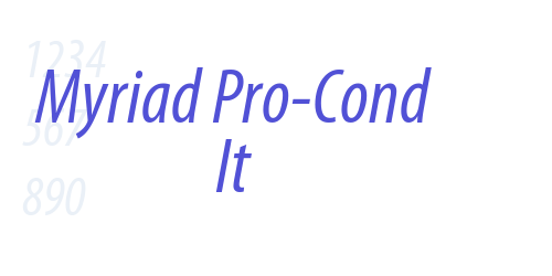 Myriad Pro-Cond It-font-download