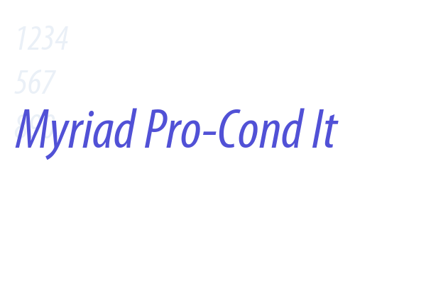 Myriad Pro-Cond It