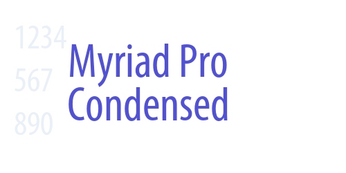 Myriad Pro Condensed-font-download