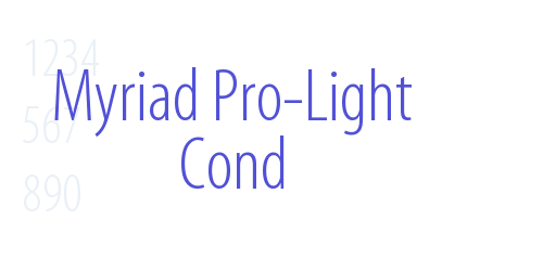 Myriad Pro-Light Cond