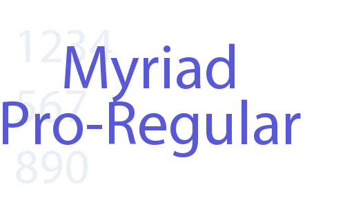 Myriad Pro-Regular Font Download