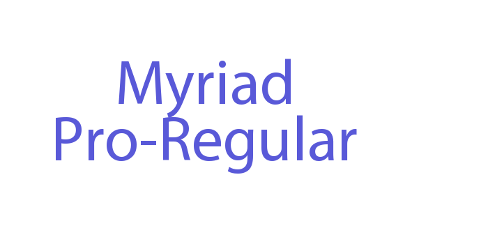 Myriad Pro-Regular Font Download