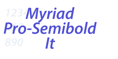 Myriad Pro-Semibold It