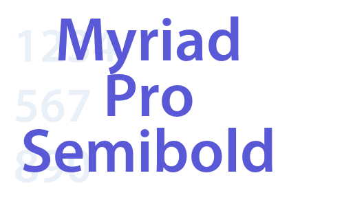 Myriad Pro-Semibold Font Download