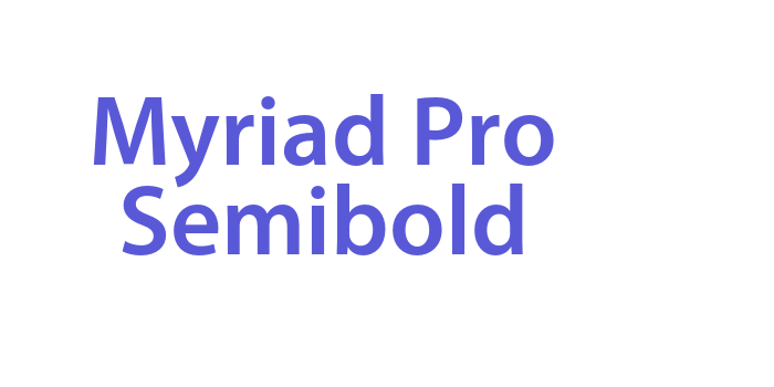 Myriad Pro-Semibold Font Download