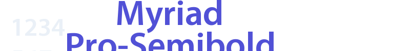 Myriad Pro-Semibold-font