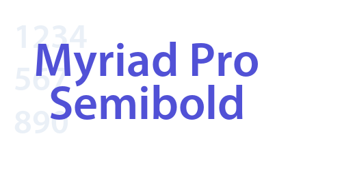 Myriad Pro Semibold-font-download