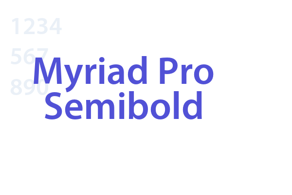 Myriad Pro Semibold
