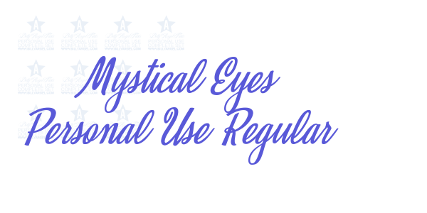 Mystical Eyes Personal Use Regular font free