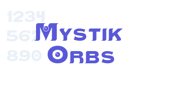 Mystik Orbs font