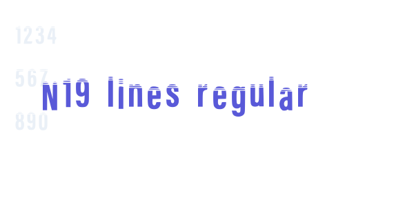 N19 Lines Regular font free