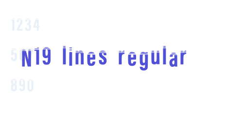 N19 Lines Regular-font-download