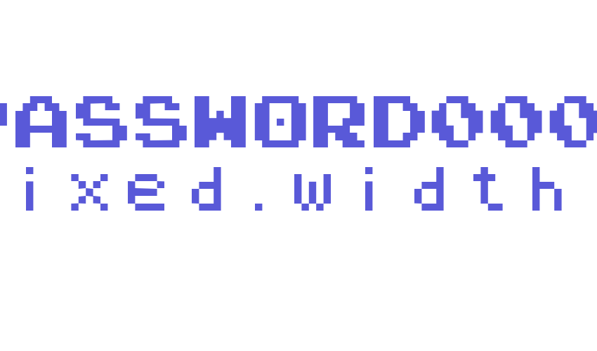 NARPASSWORD00000 fixed.width Font Download