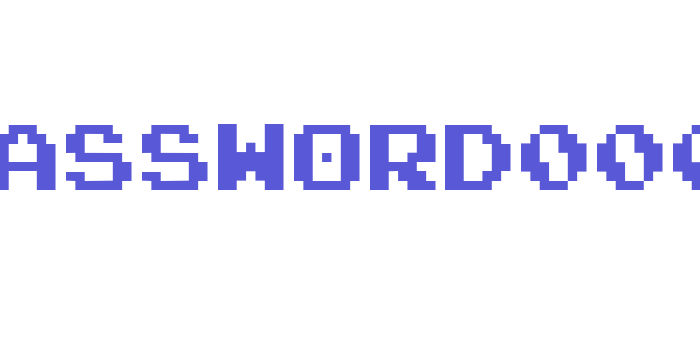 NARPASSWORD00000 Font Download