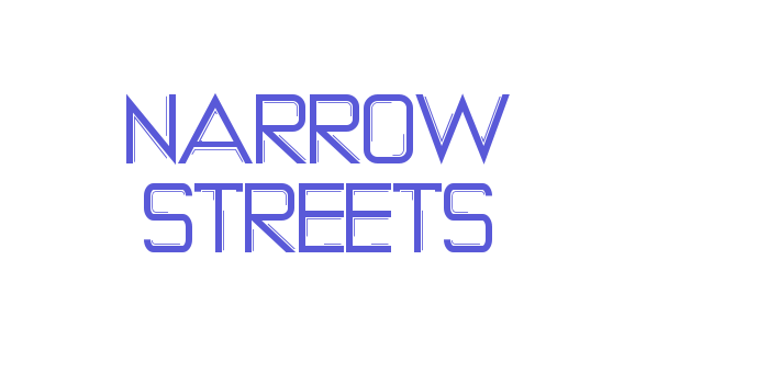 NARROW STREETS Font Download