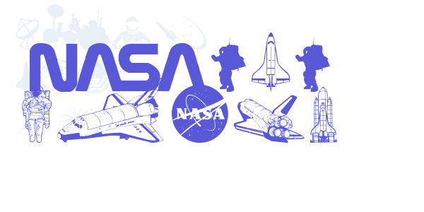 NASA Dings font free