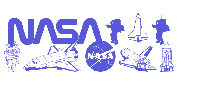 NASA Dings Font