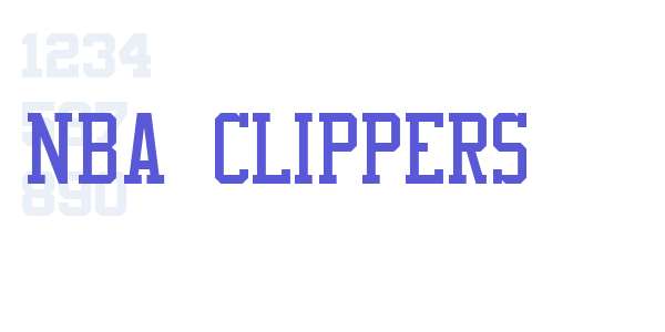 NBA Clippers font