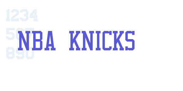 NBA Knicks font