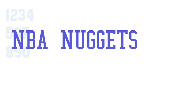 NBA Nuggets font