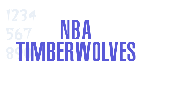 NBA Timberwolves font