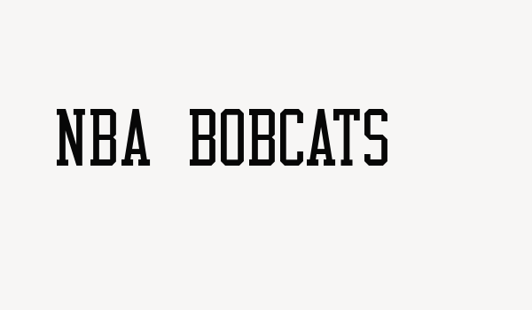 NBA Bobcats Font