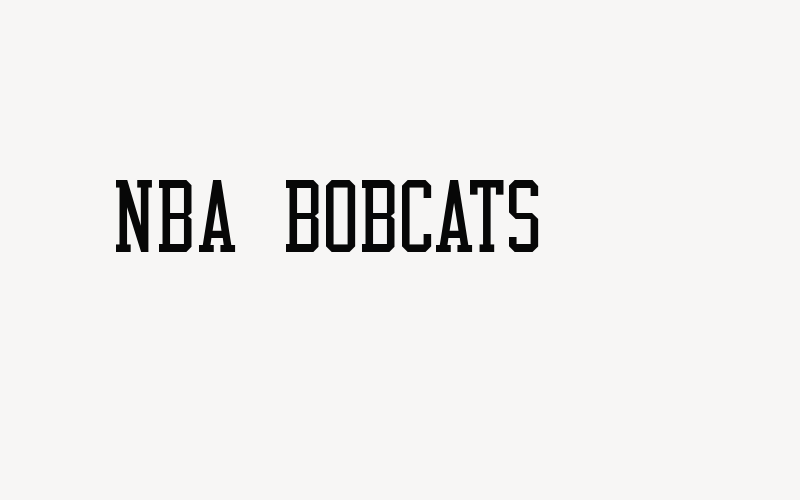 NBA Bobcats Font