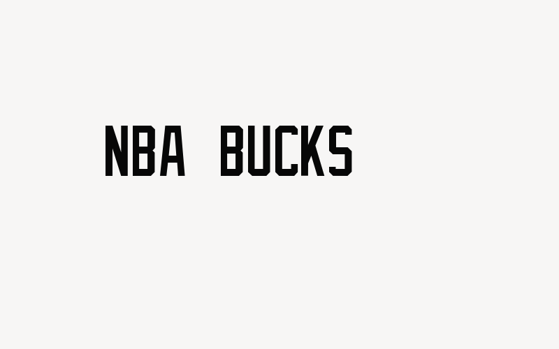 NBA Bucks Font