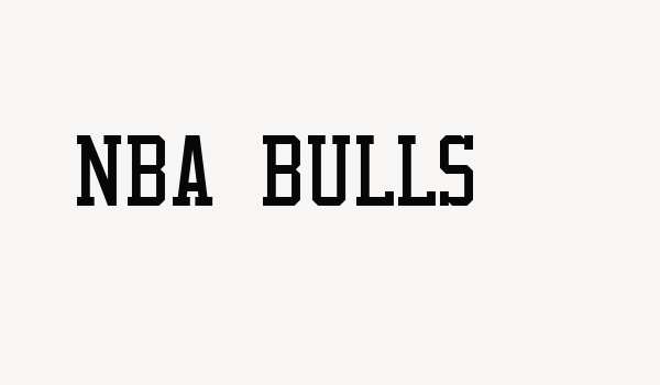 NBA Bulls Font