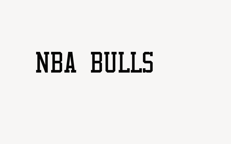 NBA Bulls Font