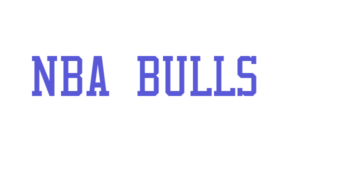 NBA Bulls Font